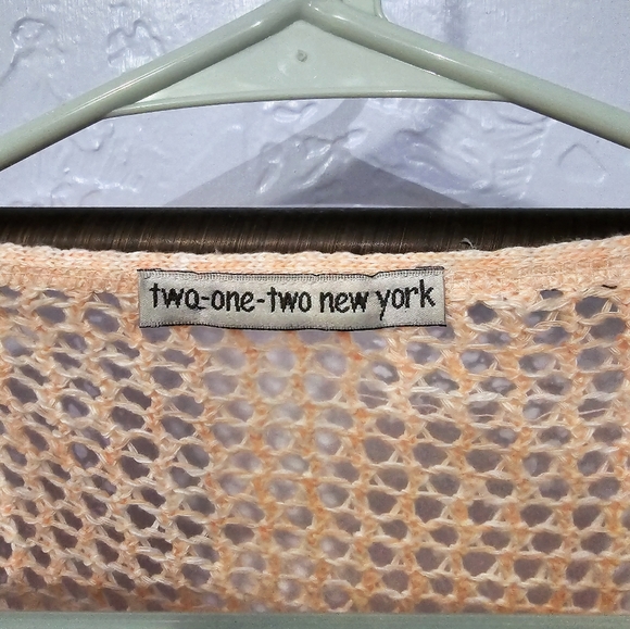 Coral Cardigan Sweater, Open Front sm/med - Picture 5 of 5